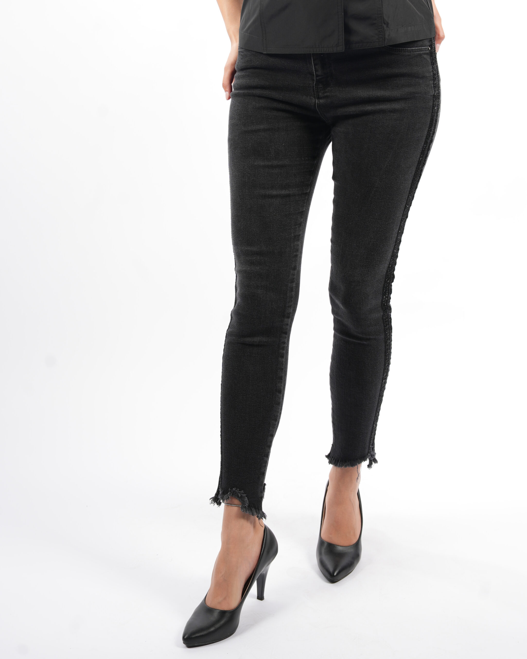 LOVE MY BODY SİYAH DAR KESİM KOT PANTOLON (36) - Görsel 2