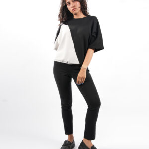 ZARA SİYAH DAR PAÇA KUMAŞ PANTOLON  (38)