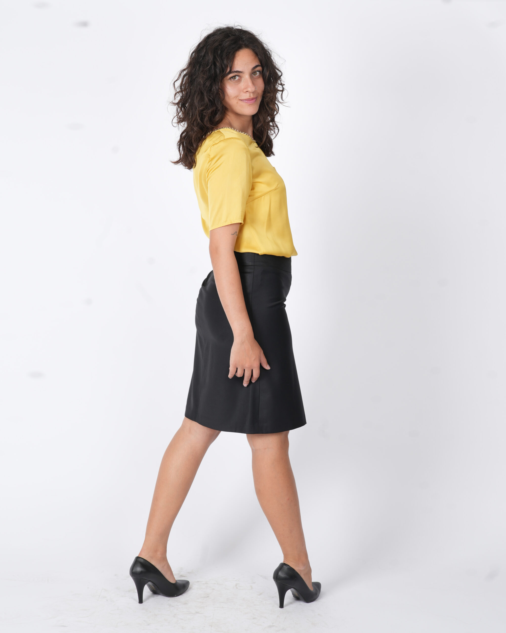 ON FASHION SARI SATEN BLUZ (36) - Görsel 5