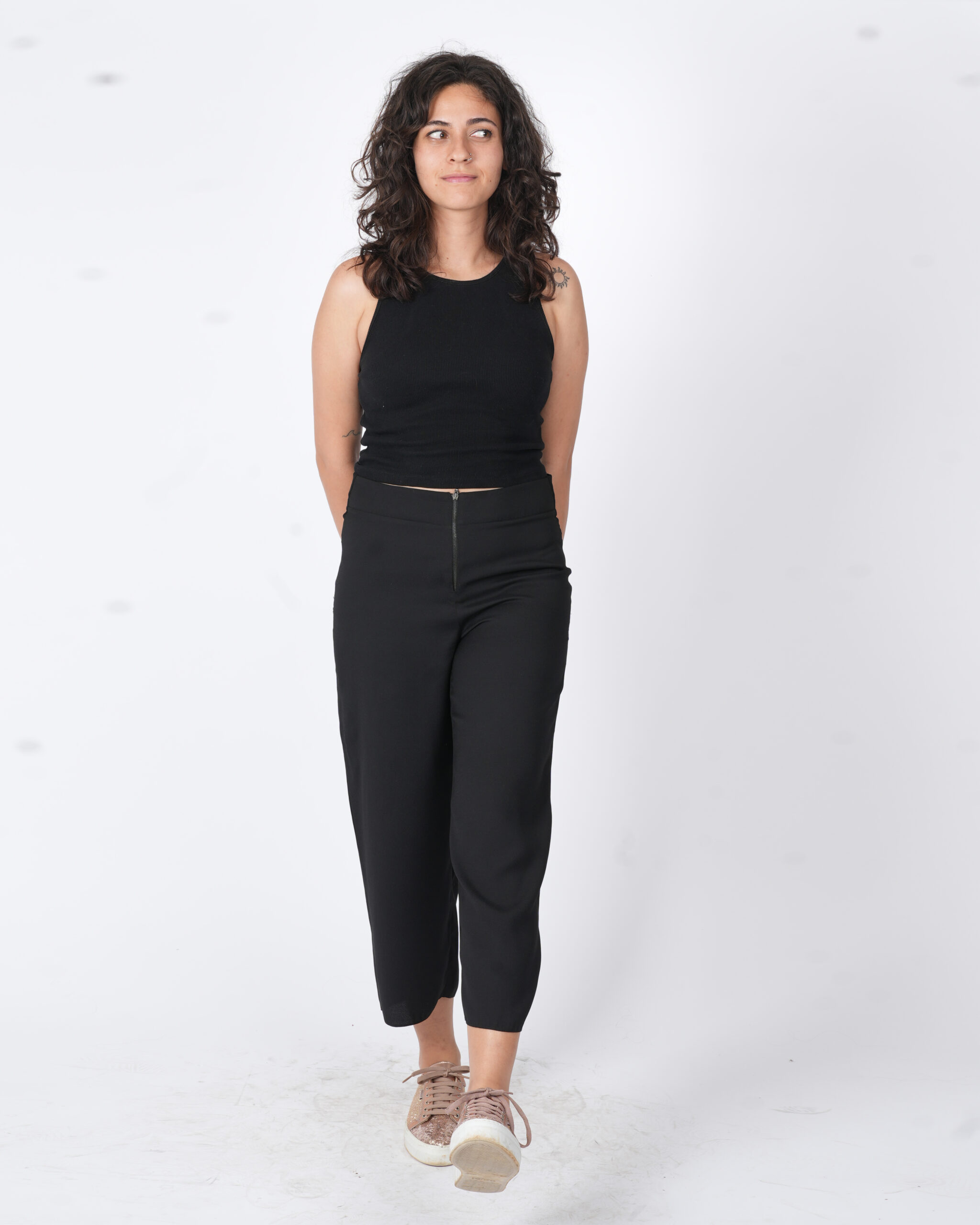 LOVE MY BODY SİYAH YÜKSEK BEL PANTOLON (34)