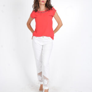 ON FASHION TURUNCU KISA KOLLU BLUZ (36)