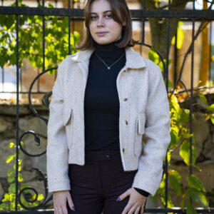 BLUE DAYS KREM RENGİ KISA MONT (M)