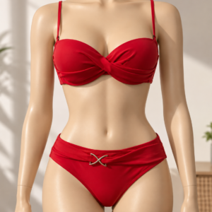 No Gossip kırmızı büstiyer bikini takımı S beden